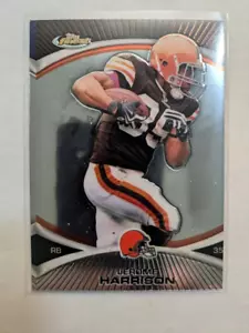 2010 Topps Finest Miscut Error JEROME HARRISON #25 CLEVELAND BROWNS 🏈 - Picture 1 of 2