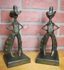 FRANKART COWBOY 1920 30s Art Deco Western Americana Bookends Decorative Statues