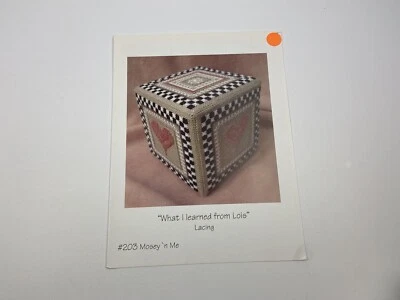 Mosey 'N Me What I Learned From Lois Lacing Cross Stitch Pattern Needlepoint - Image 1 of 3