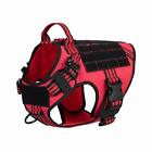 ICEFANG Tactical Dog Harness (Red/Black, Large)