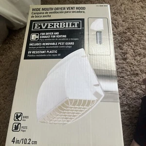 Everbilt Wide Mouth Dryer Vent Hood in White BPMH4WHD6 - Picture 1 of 4