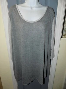 Liz Lange Maternity Gray Knit Top 3/4 Sleeves Size S Women's NEW - Picture 1 of 3