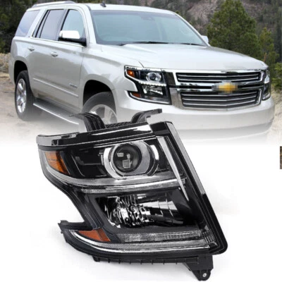 Passenger HID/Xenon Headlight For 2015-2020 Chevy Tahoe Suburban Projector Lamp Foto 1 de 4