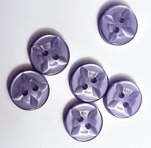 5/8" Dusty Blue Star Design Craft/Clothing Buttons - Picture 1 of 4