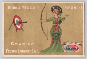 Soapine The Dirt Killer Sammelkarte Frau schießt Pfeile Vorsehung RI - Bild 1 von 2