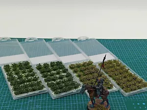 Racimos de césped escala HO/OO miniaturas pastizales jardín plantas paisaje ferroviario - Imagen 1 de 10