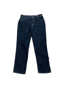 Gloria Vanderbilt Womens Jeans Size 10 Short Amanda Dark Wash Straight Leg - Picture 1 of 5
