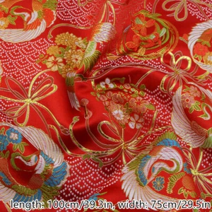 Chinese Satin Floral Fabric Cloth Handcraft DIY Material Sewing Coat Garment - Picture 1 of 13