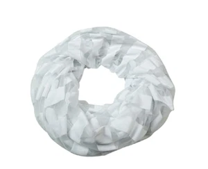 Cejon White Stripe Loop Scarf (One Size, White), Retail $28.00 - Picture 1 of 3