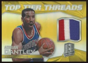 Adrian Dantley GU Patch /10 #TT-AD 2014-15 Spectra Top Tier Threads Gold Prizm - Picture 1 of 3