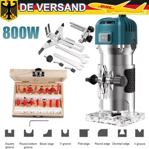 Oberfräse Kantenfräse elektrische Handfräse Fräsmaschine 30000U/Min 800W Holz DE - Bild 1 von 15