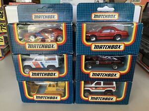 Lot Of 6 Matchbox Superfast Vehicles In English Window Boxes