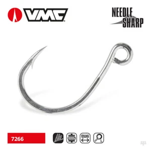 VMC Specimen Inline Single Hooks - Bass Cod Pollock Tuna Halibut Lure Fishing - Picture 1 of 2