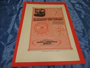 Antik Reklame , Ende 1920 er Jahre , Print Werbung Vintage , N 202 Rarität - Bild 1 von 2