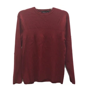 Claiborne X-LARGE XL Mens Red Sweater Holiday Pullover Crewneck Christmas Cable - Picture 1 of 6
