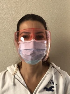 Face Shield Face Mask Reusable Glasses Visor Anti-Fog Full Face Multi Colors - Picture 1 of 10