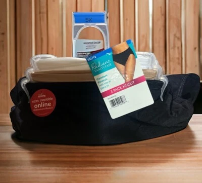 3 Pack Vanity Fair Womens Comfort Stretch Hi Cut Panty 5XL Beige White Black NEW - Image 1 of 4