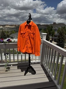 CABELA'S BLAZE ORANGE JAGD SCHWER GEFÜTTERTES HEMD, GR. L, TOP GEPFLEGTER ZUSTAND - Bild 1 von 11
