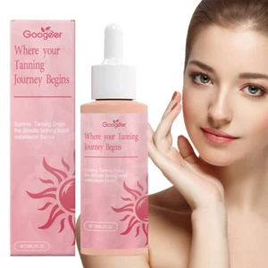 60ml Sunless Tanning Drops Natural Boost Melanin Enhancing Skin Tone 2fl.oz - Picture 1 of 17