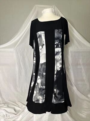 Vestido R&M RICHARDS Sólido y Floral Rayas Corp Core Caprichoso Gótico Talla 22W Foto 1 de 4