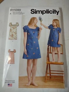 Simplicity S9316 R11099 Patrón de Costura Madre Hija Vestidos Mujer 3-8 y 6-16 - Imagen 1 de 3