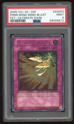 PHOENIX WING WIND BLAST YU-GI-OH FLAMING ETERNITY #FET-EN053 ULTIMATE FOIL PSA 9 - Image 1 of 2