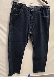 Wrangler Authentics Men's Jeans Regular Fit Dark Wash Size 38 X 30 NEW with Tags - Picture 1 of 14