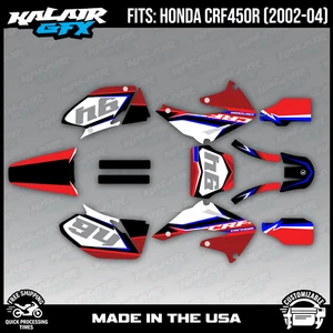 Kit Gráficos para Honda CRF450R (2002-2004) Imperator Series - Rojo - Imagen 1 de 4