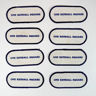 Vintage One Kendall Square Patch Lot 8 Work Uniform Embroidered Name Tag Badges - Image 1 of 4