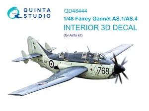 Calcomanía impresa en 3D Quinta Studio QD48444, Fairey Gannet AS.1_AS.4 (AIRFIX), 1:48 - Imagen 1 de 11
