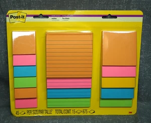 Paquete de variedad de notas Post-It para oficina, escuela u hogar - Imagen 1 de 2
