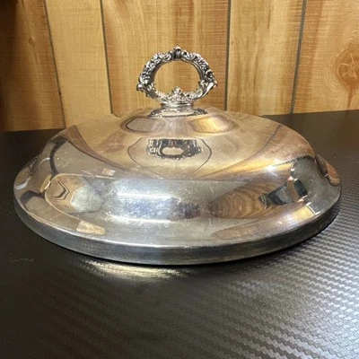 Vintage William A Rogers Silver-Plated Only Lid For Casserole Dish - Image 1 of 4