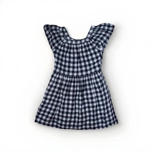 Gap Kids Blue/White Checked Dress Lined EUC Girl's Size Small (6/7) - Picture 1 of 7