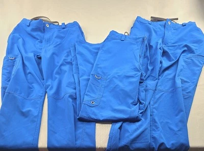 Pantalones Exfoliantes Quirúrgicos Azul Cirujano Enfermera Hospital Pantalones Para Hombre Pequeños - ¡3 PARES! Foto 1 de 4