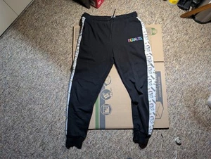 Peanuts Snoopy Sweatpants Women's Size L Black Joggers-00165 - Picture 1 of 6