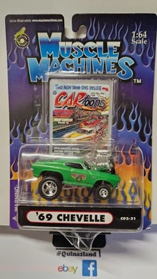 Muscle Machines 2002 rivista cartoni animati '69 Chevy chevelle (NG12) - Immagine 1 di 3