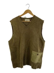 RRL/Knit Vest (Thick)/XL/Wool/Khaki/Pocket Material: Other - Picture 1 of 4