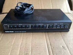 Radio Shack Model 15-2100A 6W Amplified Video Selector Switch In Black - Picture 1 of 11