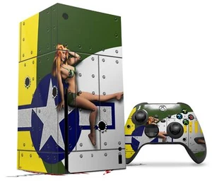 Juego de Skin para XBOX Serie X Segunda Guerra Mundial Pinup Bombardero Avión de Guerra Pin Up Girl - Imagen 1 de 3