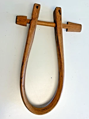 Primitive Antique Wooden Yoke Collar Calf Goat Sheep 12.5" L x 5.5" at widest - Image 1 of 4