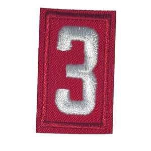 Boy Scouts of America BSA Cub Scout Unidad Número 3 Tres Rojo Blanco - Imagen 1 de 4