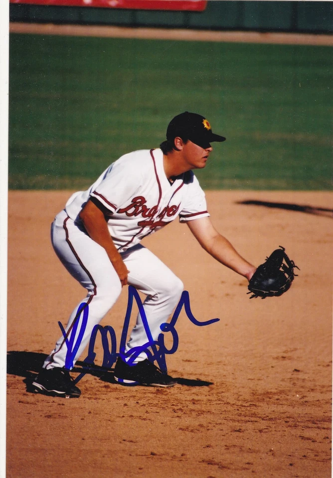 FOTO DE BÉISBOL 4X6 FIRMADA POR KELLY JOHNSON ATLANTA BRAVES MESA SOLAR SOX Foto 1 de 1