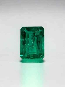 0.80 Carat 6.5x5 Fine Loose Colombian Emerald-Emerald Cut - Picture 1 of 10