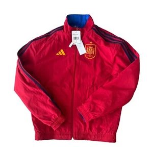 Adidas Spain 2022 World Cup Anthem Reversible Jacket HE8920 Men's S - Picture 1 of 9