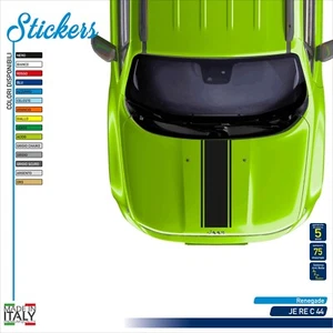 Adesivi compatibili Renegade cofano fascia centrale racing doppio bordo - Imagen 1 de 1