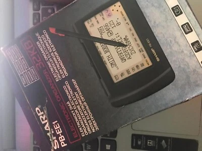 SHARP PB-EE1 VINTAGE PORTABLE TACTILE ORGANISER PERFECT WORKING CONDITION - Photo 1/3