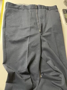 Edwards Garment Navy Blue Mens Dress Pants 36W Long Length NEW - Picture 1 of 8