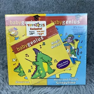 Baby Genius Sleepytime & Mozart And Friends VHS 2-Tape Set Magic Mozart CD NEW - Picture 1 of 7