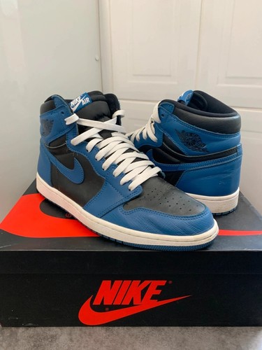 Nike Air Jordan 1 Retro High "Dark Marina Blue" Scarpe da Ginnastica Uomo Taglia 9 5