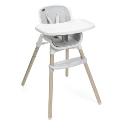 Chicco Seggiolone Pappa Polly Zest Plus Wooden Grey - Immagine 1 di 4